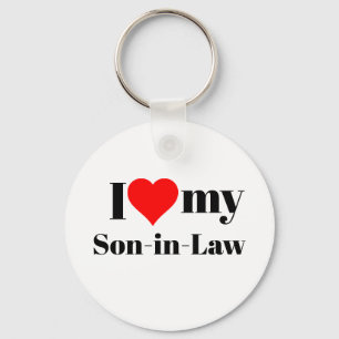 I Kärlek My Son-in-law Keychain Nyckelring