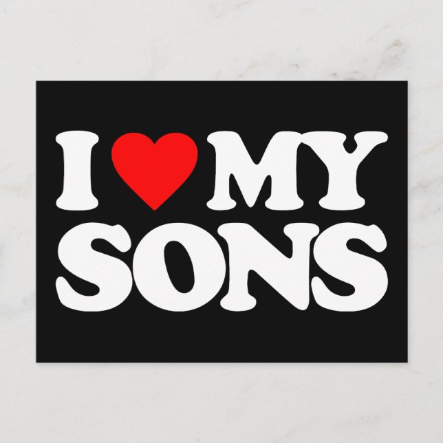 I KÄRLEK MY SONS VYKORT (Framsida)