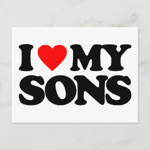I KÄRLEK MY SONS VYKORT