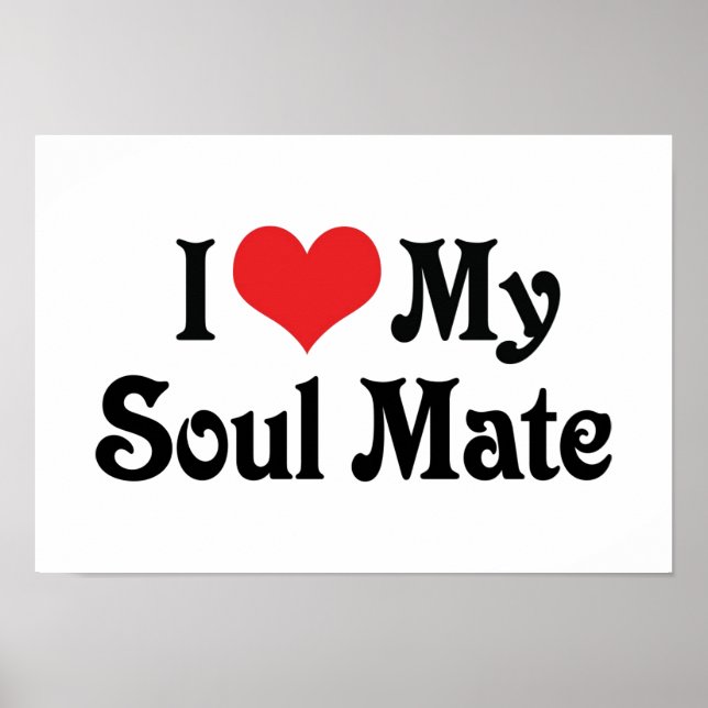 I Kärlek My Soul Mate Poster (Framsidan)