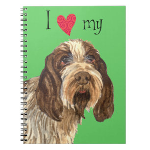 I Kärlek my Spinone Italiano Anteckningsbok Med Spiral