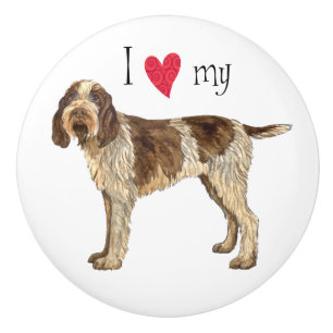 I Kärlek my Spinone Italiano Knopp