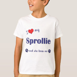 I Kärlek My Sprollie (kvinnlig Hund) Tee