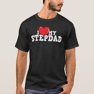 I Kärlek My Stepdad Stepfather Stepson Stepson Ste T Shirt