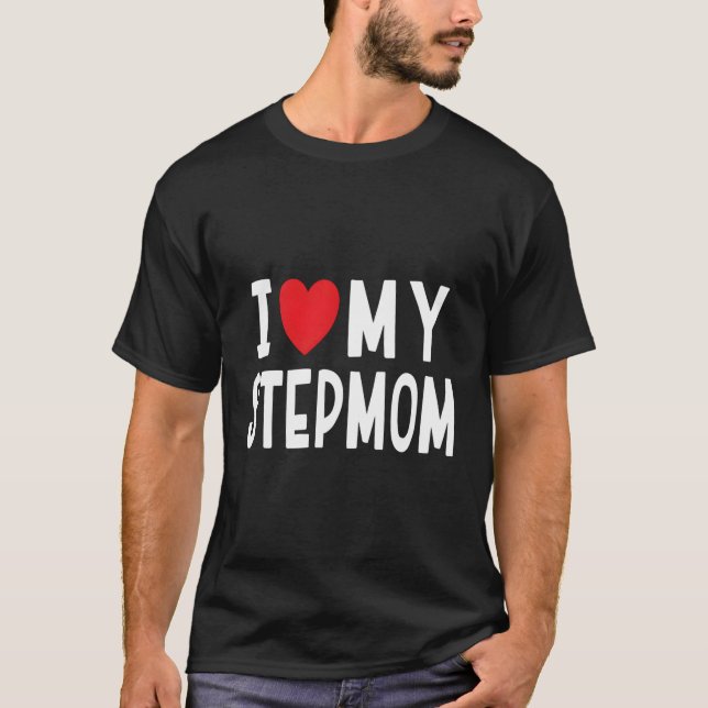 I Kärlek My Stepmamma Step-Family Firande T Shirt (Framsida)
