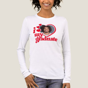 I Kärlek My Student Photo Anpassningsbar T Shirt