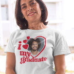 I Kärlek My Student Photo Anpassningsbar T Shirt<br><div class="desc">Visa hur stolt du är med den här fotoskjortan i Kärlek My Student! Om du bara överför ett foto kommer Zazzle att skriva ut det på en skjorta åt dig. Beställ din i dag!</div>