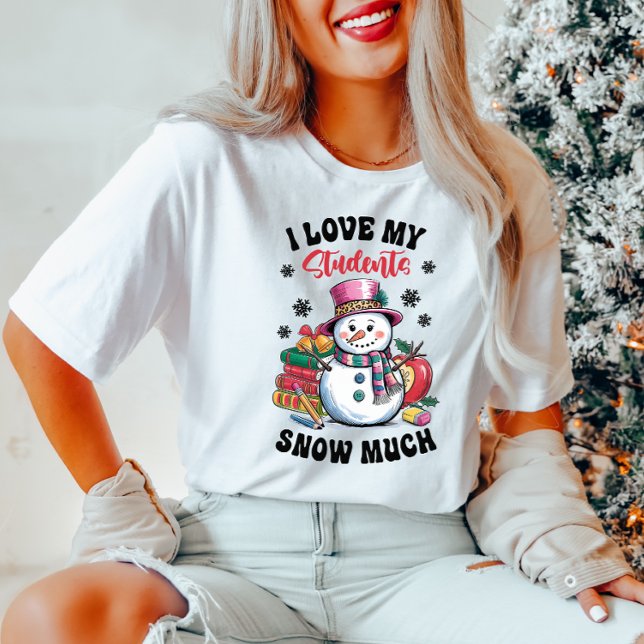 I Kärlek My Studenter jul T-shirt (Skapare uppladdad)