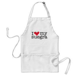 I Kärlek My Suegra (Svärmor) Apron Förkläde
