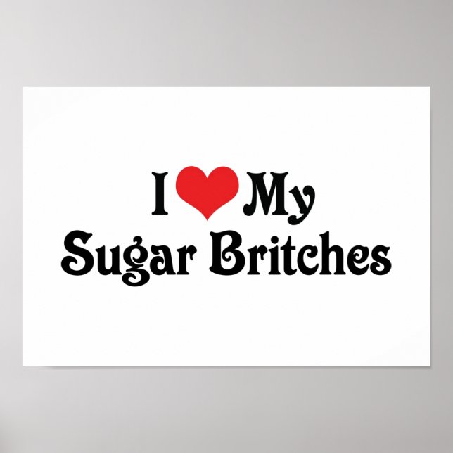 I Kärlek My Sugar Britches Poster (Framsidan)