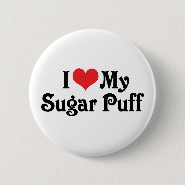 I Kärlek My Sugar Puff Knapp (Framsida)