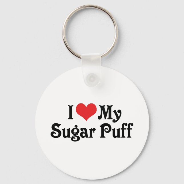 I Kärlek My Sugar Puff Nyckelring (Framsida)