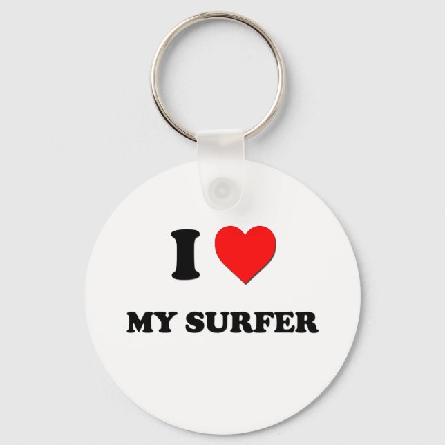 I kärlek My Surfer Nyckelring (Framsida)
