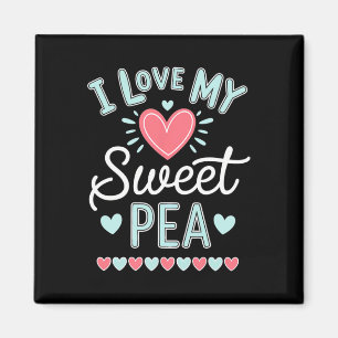 I Kärlek My Sweet Pea Cute Mors dag Magnet