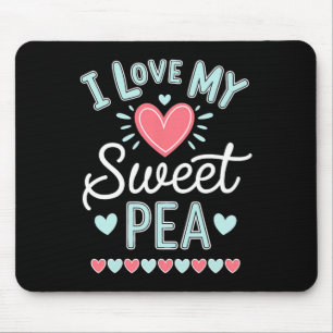 I Kärlek My Sweet Pea Cute Mors dag Musmatta