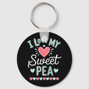 I Kärlek My Sweet Pea Cute Mors dag Nyckelring