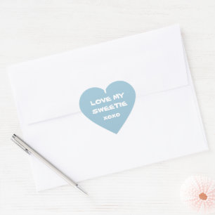I KÄRLEK MY SWEETIE xoxo Sticker - Creator RjFxx. Hjärtformat Klistermärke