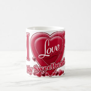 I Kärlek My Swered - Hjärtat Kaffemugg