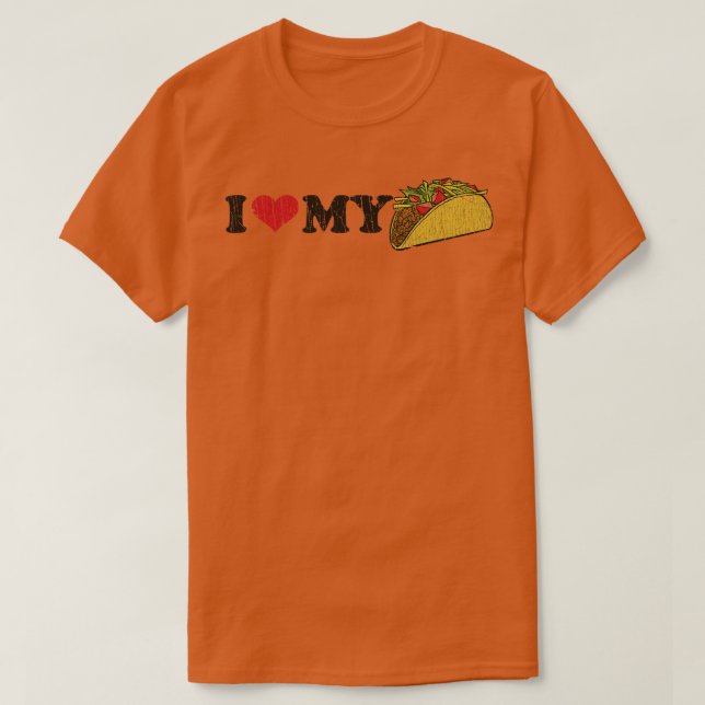 I Kärlek My Taco 1995 T Shirt (Design framsida)