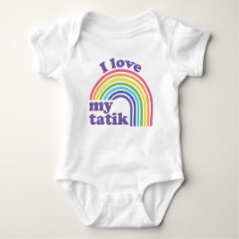I Kärlek My Tatik - Cute Rainbow T Shirt