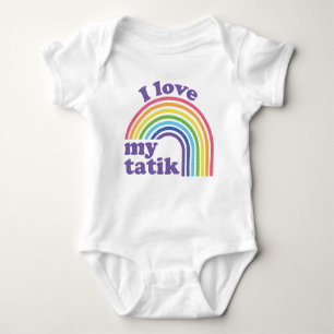 I Kärlek My Tatik - Cute Rainbow T Shirt