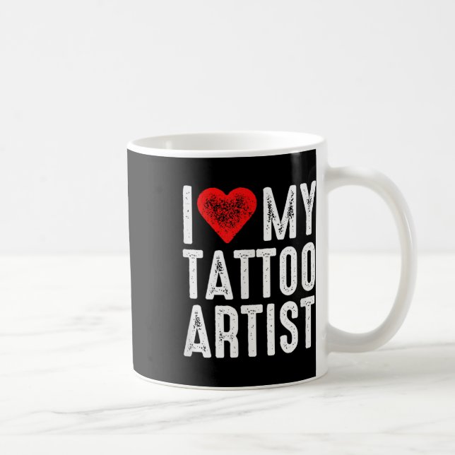 I Kärlek My Tattoartist Kaffemugg (Höger)