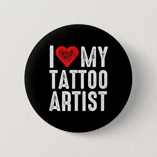 I Kärlek My Tattoartist Knapp (Framsida)