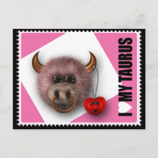 I Kärlek My Taurus Vykort