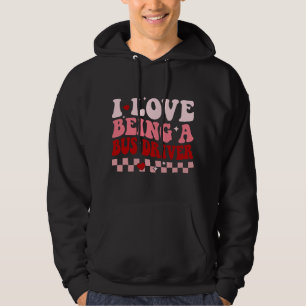 I KÄRLEK MY TAXI DRIVER Taxi Drivrutinsavgift Hoodie