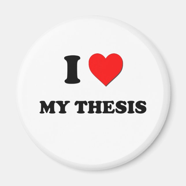 I kärlek My Thesis Magnet (Framsidan)