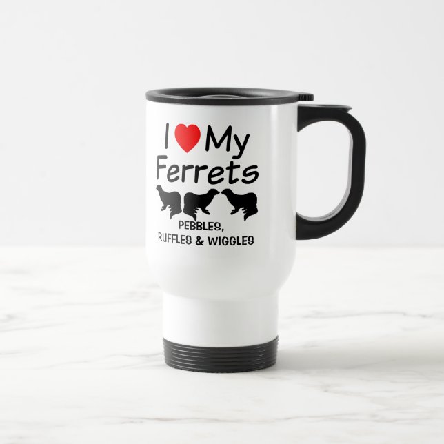 I Kärlek My THREE Ferrets Resemugg (Höger)