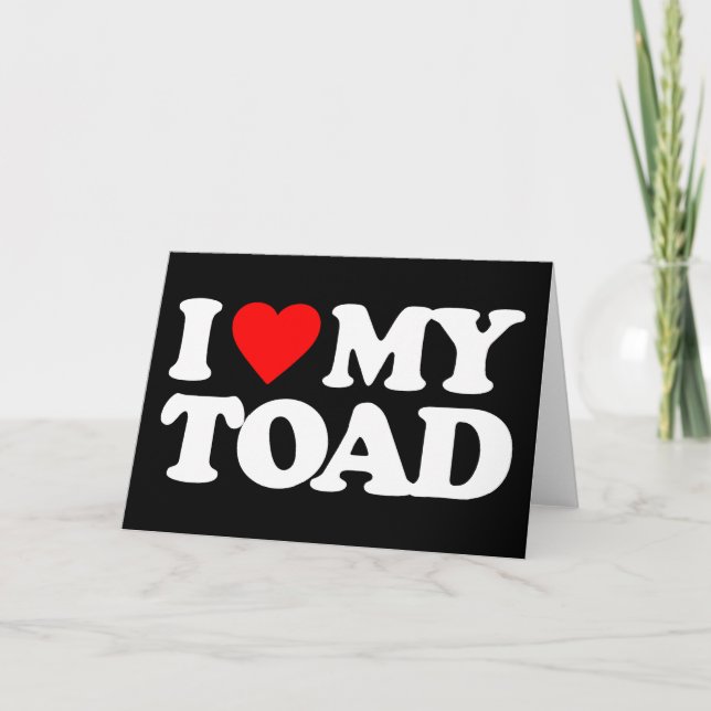 I KÄRLEK MY TOAD KORT (Framsida)