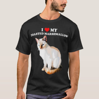 I Kärlek My TostMarshmallow Flame Point Siamese T Shirt