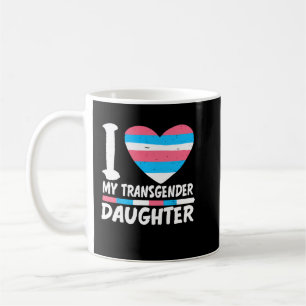 I Kärlek My Transgender Daughn HGBT Trans Pride Kaffemugg