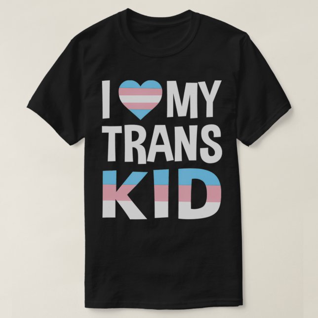 I Kärlek My Transgender Kid Gift T Shirt (Design framsida)