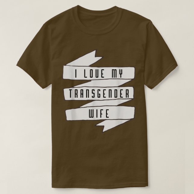 I Kärlek My Transgender-Pride-medvetandegörande L T Shirt (Design framsida)