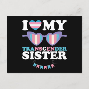 I Kärlek My Transgender Sister Family Trans-HGBTQ Vykort