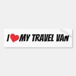 I Kärlek My Travel Van Kärlek Heart Bildekal