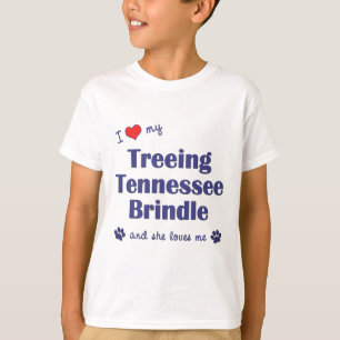 I Kärlek My Treeing Tennessee Brindle (kvinnlig Hu Tee