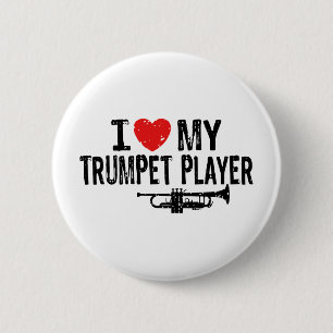 I Kärlek My Trumpet Player Knapp