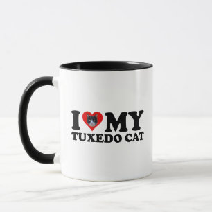 I Kärlek My Tuxedo Cat Mugg