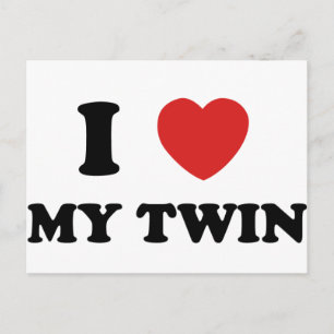 I Kärlek My Twin Vykort