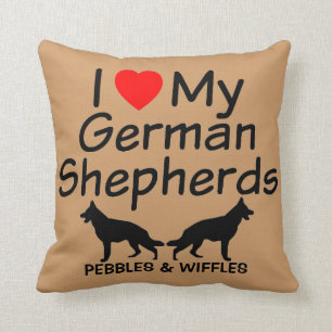 I Kärlek My TWO German Shepherds Kudde