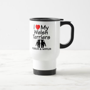 I Kärlek My TWO Welsh Terriers Mugg