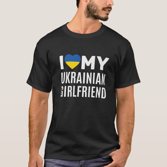 I Kärlek My Ukrainska Girlkompis T Shirt (Framsida)