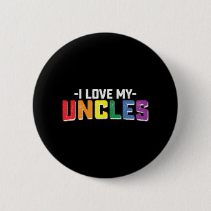 I Kärlek My Uncles Pride Gay Lesbisk Family Matchn Knapp