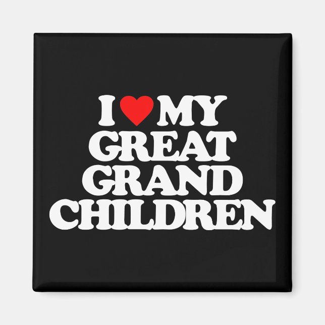 I KÄRLEK MY UNDERBAR GRANDBARN MAGNET (Framsidan)