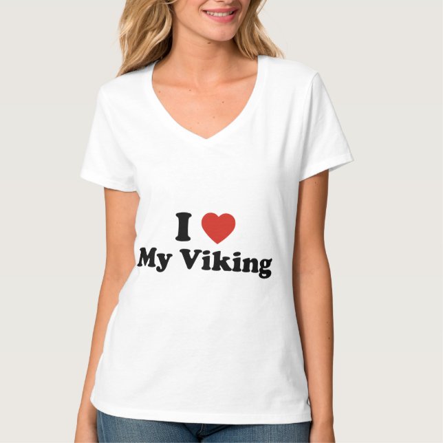 I Kärlek My Viking T Shirt (Framsida)