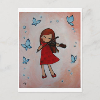 I Kärlek My Violin Vykort