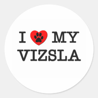 I KÄRLEK MY VIZSLA RUNT KLISTERMÄRKE